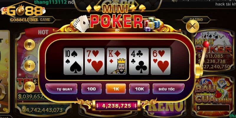 Tìm hiểu tổng quan về trò chơi mini poker Go88