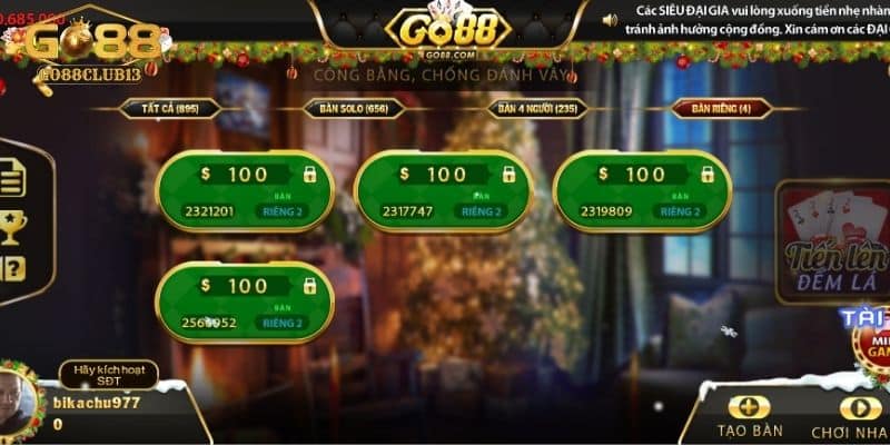 Luật tính tiền cơ bản trong game bài Tiến lên đếm lá